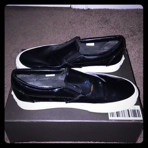 Black iridescent vans
